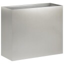 vidaXL Hageblomsterpotte Sølv 50 x 20 x 40 cm Rustfritt stål