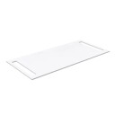 Korsbakken Benkeplate HPL med Håndkleholder Hvit Matt / 2 Sider 100cm