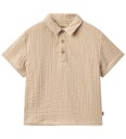 Wheat Skjorte Muslin Svend Varm Sand Wheat 7 år 122 Skjorte K/E Brun