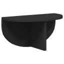  Vegghylle Veggmontert Svart 38 x 19 x 19 cm Konstruert tre