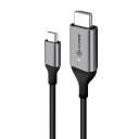Alogic Ultra 4K HDMI til USB-C Kabel 2m - 60Hz Skjermet Grå
