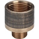 10 stk 1/8" x 3/8" gjengede fittinger i pistolmetall, silikonbronse, reduksjonskoblinger