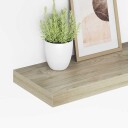 vidaXL Flytende vegghyller 2 stk eik 50x23x3,8 cm MDF