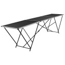 Foldbart tapetbord MDF og aluminium 300x60x78 cm