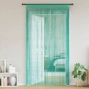  Trådgardiner 2 stk turkis 140x250 cm 8721158550569