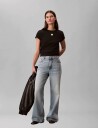 Calvin Klein Jeans Ss Woven Label Classic Fit Tee Black L