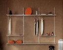 Frama Library Hylle Med Henger 80x108 Cm Varmhvit   Hyllesystemer modulære Pulverlakkert Stål Warm White   8414