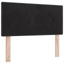  Hodegavl Med Knapptufting Svart 80 cm Velur