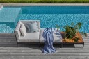 Skargaarden Lidö pall Aluminium/mörkgrå 80 x 80 cm Grå