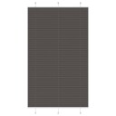  plisségardin sort 120x200 cm Stoff Bredde 119,4 Polyester