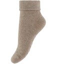 Minymo Baby Rib Sock W. Abs (2-Pack) Beige 15\18