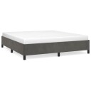 vidaXL Sengeramme mørkegrå 180x200 cm 6FT Super King fløyel