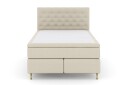 Select No 6 Kontinentalseng 140x200 F/M Memory/Pocket Beige/Gullben