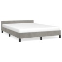  Sengeramme uten madrass lysegrå 180x200cm Super King fløyel
