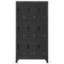 vidaXL Oppbevaringsskap antrasitt 90x45x180 cm stål