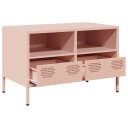  TV-benk rosa 68x39x43,5 cm kaldvalset stål 8721102930744