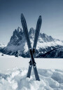 Crossed Skis Plakat Plakat / 70x100cm