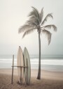 Serene Beach Surfboards Plakat / 70x100