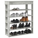  Skohylle betonggrå 80x30x98 cm konstruert tre 8721158649669