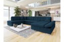 Zumar Sofa med Sjeselong og Divan 4 seter   Blå