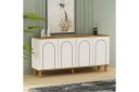 Salven Skulptur 150x73 cm - Eik/Hvit