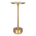 Lyneham bordlampe LED oppladbar sølv dekor.