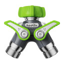 RainPoint Robust 2-veis slangekobling - 1/2" - Metall