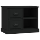 vidaXL Nattbord svart 60x35,5x45 cm