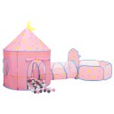 Vidaxl Leketelt med 250 baller rosa 301x120x128 cm