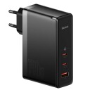Baseus Wall charger  GaN5 Pro 2xUSB-C + USB 140W (black)