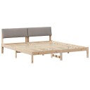  Sengestamme Brun og taupe 200 x 200 cm Heltre furu