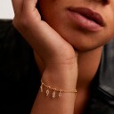 PDPAOLA Number 6 Anheng 18 kt. Gullbelagt sølv CH01-004-U - Dame - 925 sterling silver