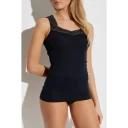 Hanro Dame Topper Svart L,
