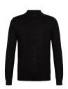 Lindbergh Ecovero L/S Cardigan W?. Polo Colla - Black - L