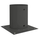 vidaXL Rund bakkenagel 12 stk. Antrasitt 18 x 18 x 15 cm Metall