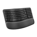 Logitech Wave Keys for Business Trådløst Ergonomisk Tastatur med Nordisk Layout - Grafitt