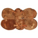 vidaXL Barbord tømmer 90x54x105 cm heltre akasie
