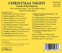 The Cambridge Singers, City Of London Sinfonia  Christmas Night. Carols Of The Nativity  CD