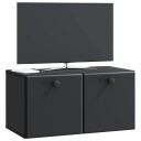  Vegghengt TV skap 59,5 x 31 x 30 cm Svart Konstruert tre