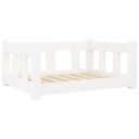Vidaxl Hundeseng Hvit 65.5X50.5X28 cm Heltre Furu