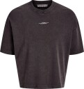 Jack & Jones Jcotrace Washed Tee Ss Cn   BLACK   M