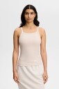 J. Lindeberg Meira Rib Tank Top   Cream   S