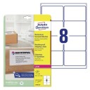 Avery værbestandige fraktetiketter  -20Oc Til +80Oc  hvit 99,1 X 67,7 modell L7993-25