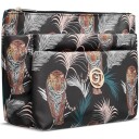 Gillian Jones 3 Room Cosmetics Bag Palm Print
