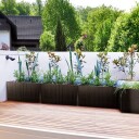 Deub Blomsterkasse 2 stk antrasitt 60x25x46cm