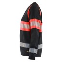 Blåkläder Genser 3409 Varsel, Svart/Rød XXL
