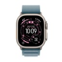 Apple Watch Ultra 3 GPS + Cellular 49mm Natural Titanium Case with Light Blue Alpine Loop   Medium