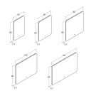 Dansani Glow speil med dimmer, 80x100 cm
