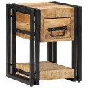  Nattbord 2 stk 40x40x40 cm Massivt Mangotre
