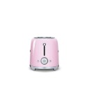 Smeg 50's Style Brødrister TSF02 4 skiver Pastellrosa med Bagelfunksjon
